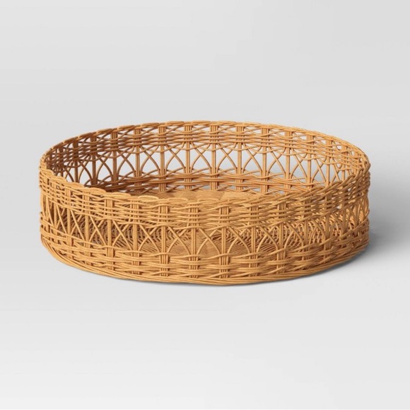 Target Round Multiweave Rattan Tray - Threshold - Picture 2 of 5
